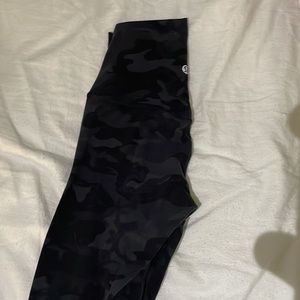 Lululemon camo align leggings, size 0, good condition